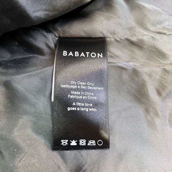 Babaton Womens Wool and Cashmere Blend Hooded Coat Jacket Gray Silver Size Small - Picture 11 of 12